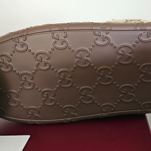 Gucci GG Boots with Crystals - Beige and Brown - Picture 3 of 7
